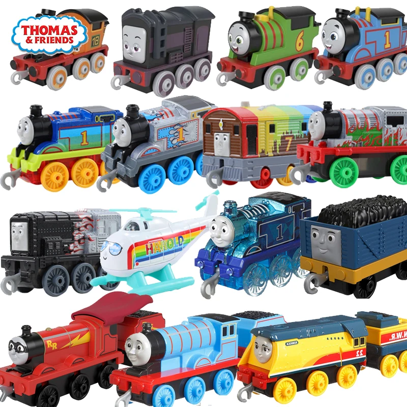 

Original Thomas and Friends TrackMaster Train Railway Adventures Engine Push-Along Train Harold Kids Boys Toys for Children Gift