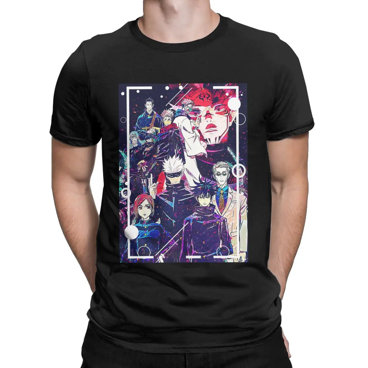 

Humorous Jujutsu No Kaisen Good Gift For Jujutsu Kaisen Lovers Cotton T Shirt anime Short Sleeve Tees Unique Clothing