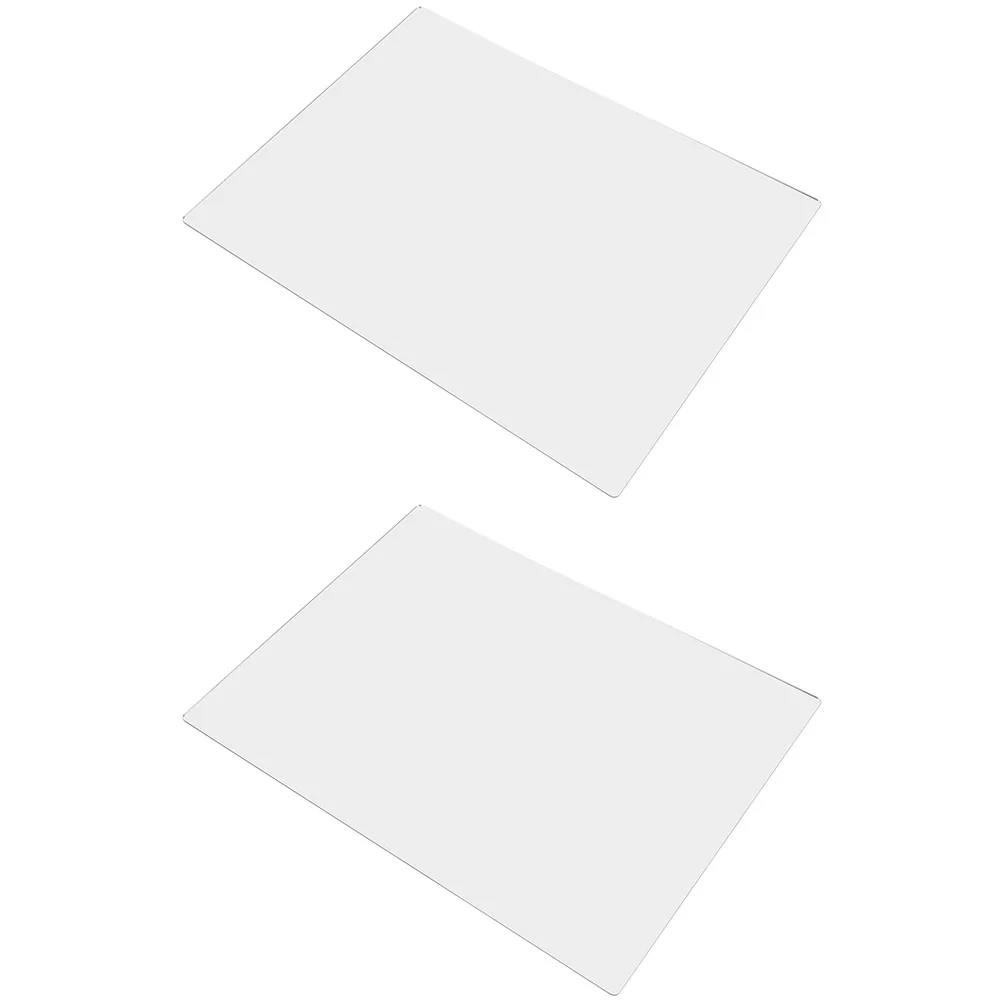 

2 Pcs Acrylic Mirror Wallpapers Sticker Large Bedroom Durable Decorative Self-adhesive Home Vanity Makeup Supply