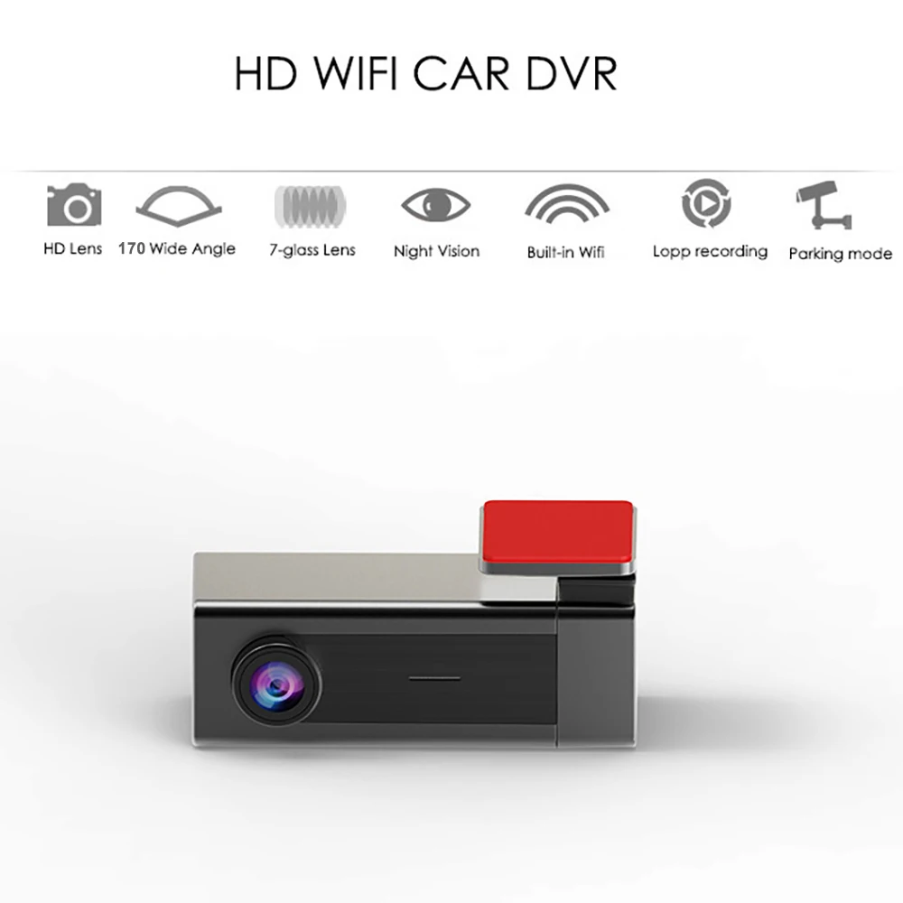Купи 1080P Full HD Wi-Fi Dash Cam Car DVR Dash Camera Auto Video Recorder Registrar Motion Detector Night Vision Driving Recorder за 2,477 рублей в магазине AliExpress