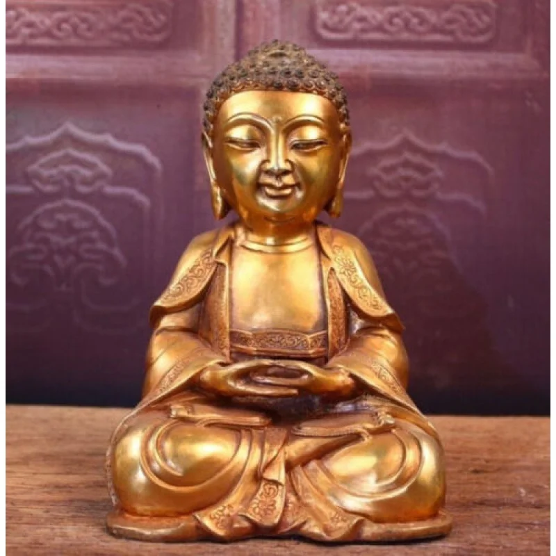 

Женская статуя, семейная Ретро Статуя Будды амитабиха ~ желаю вам удачи