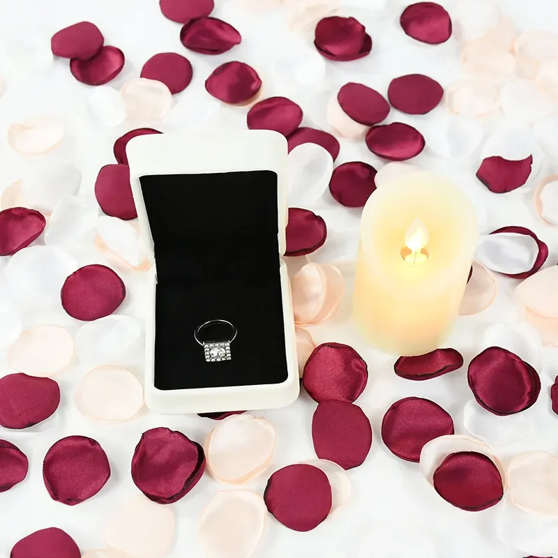 100 шт. атласные Лепестки розы для свадебной вечеринки