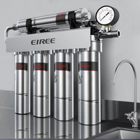 304 stainless steel water purifier 5 stages direct drinking water filter system household uf membrane water purification machine