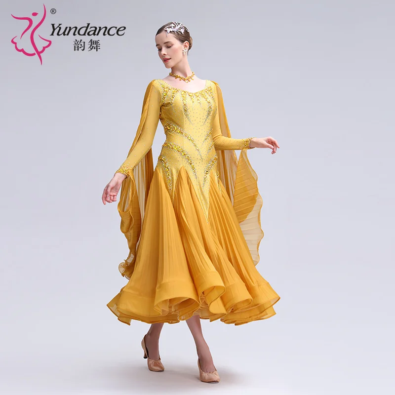 B-24100 Новое женское платье для современного танца со стразами разноцветное