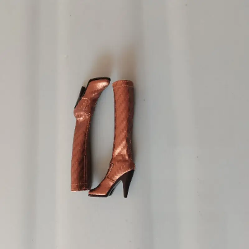 

Brown Boots solid shoes For 1/6th HT PH TBL Female Figure Body Doll Toy