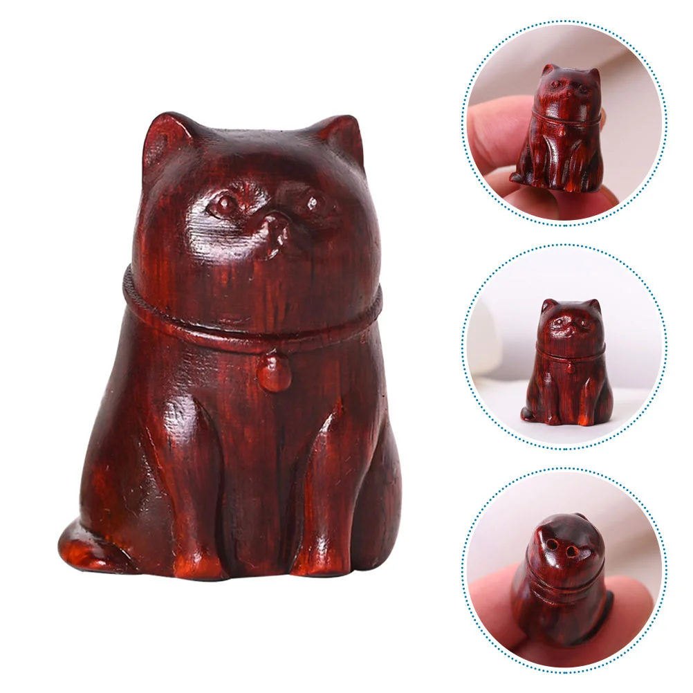 

Cat Wooden Hanging Ornaments Crafts Ornament Charms Keychain Adorn Desktop Decor Retro Style Household Vintage Key Kitten Charm