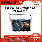 Автомагнитола на Android 10 для VW Volkswagen Golf 7 VII 2014-2018, мультимедийный видеоплеер с GPS-навигацией и сенсорным экраном