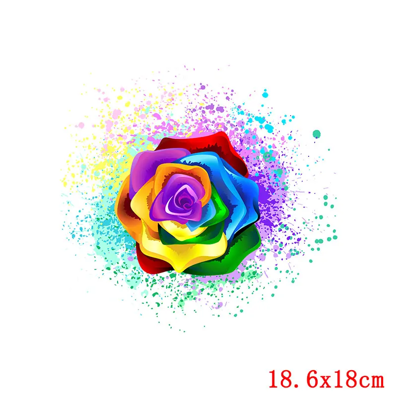 Цветные Переводные термонаклейки с изображением животных кошки бабочки для