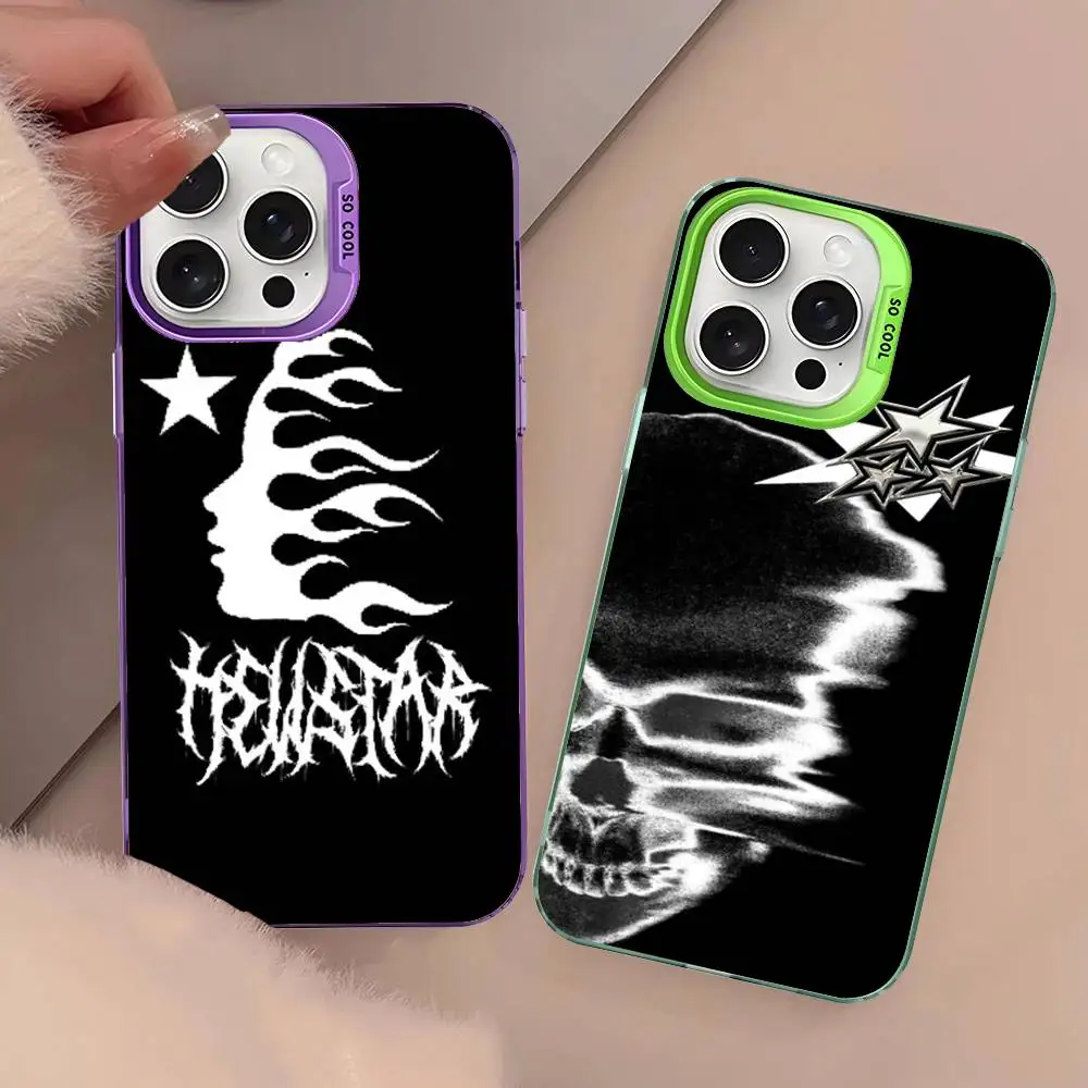 Фото Модный чехол H-HellstarS с логотипом для iPhone 17 16 15 14 13 12 11 Pro Max Plus, цвет серебристый №3