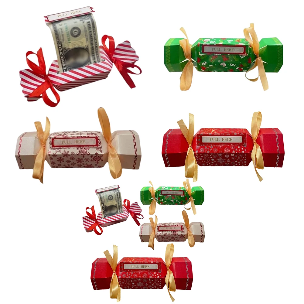 Рождественский мешочек-сюрприз для денег сделай сам подарок наличных тянущий