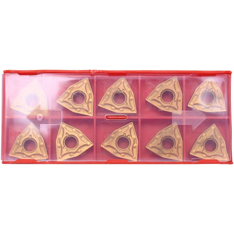 

10Pcs/Set New Wnmg080404 Carbide Inserts Blades For Lathe Turning Tool Turning Holder