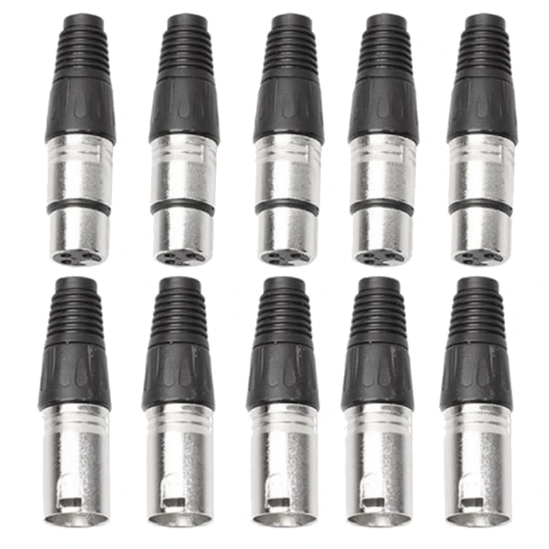 

5 пар, 3-контактный разъем XLR «мама»