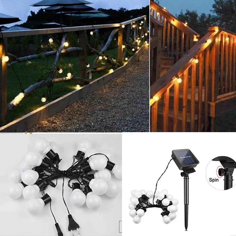 

Гирлянда с питанием от солнечной энергии/Европы/США, уличное садовое освещение на солнечной батарее с хрустальными шариками для украшения сада, вечеринки, дороги, двора