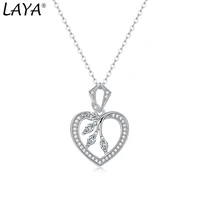 laya s925 sterling silver heart shining moissanite pendant necklace for women mothers day gift elegant fine jewelry 2022 trend