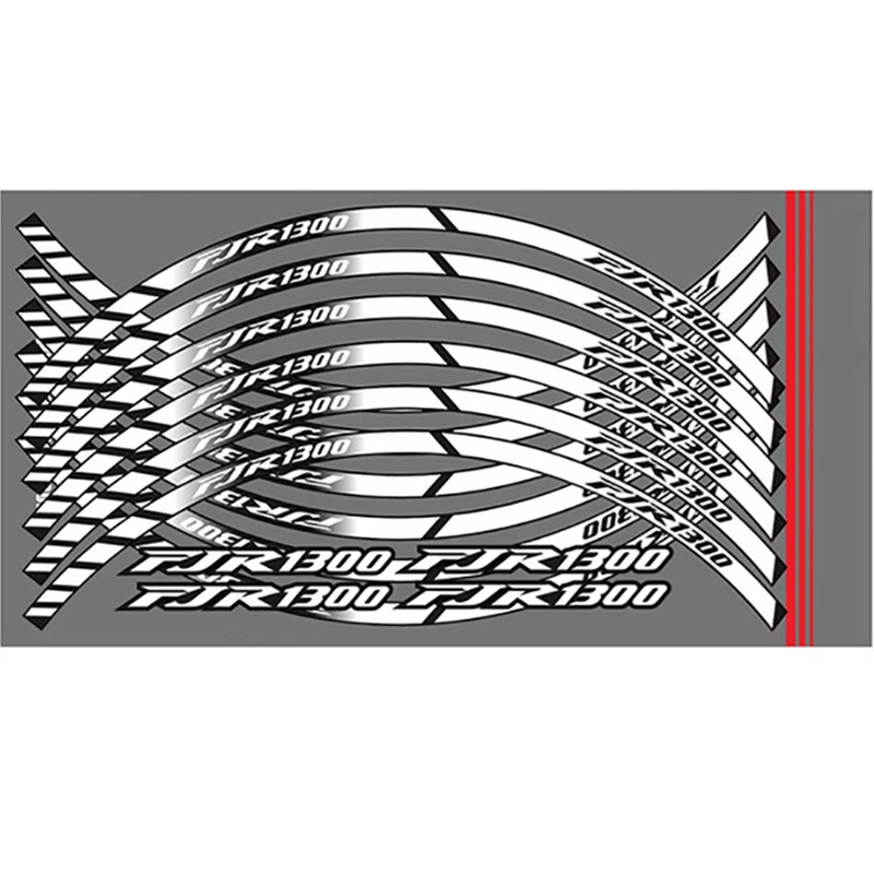 

Наклейки на обод колеса мотоцикла в полоску, светоотражающие водонепроницаемые шины, передние и задние наклейки для FJR 1300 fjr1300