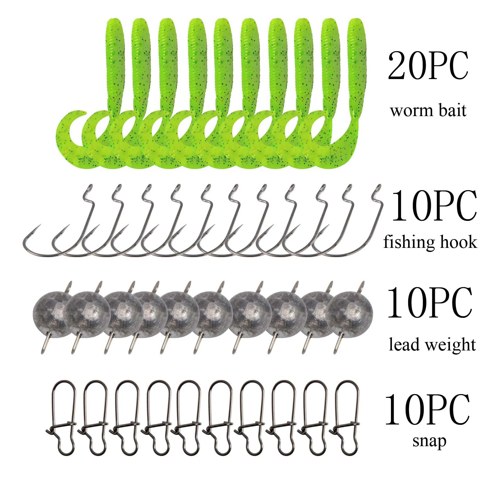 Набор рыболовных приманок Angler Dream смешанные мягкие приманки комплект