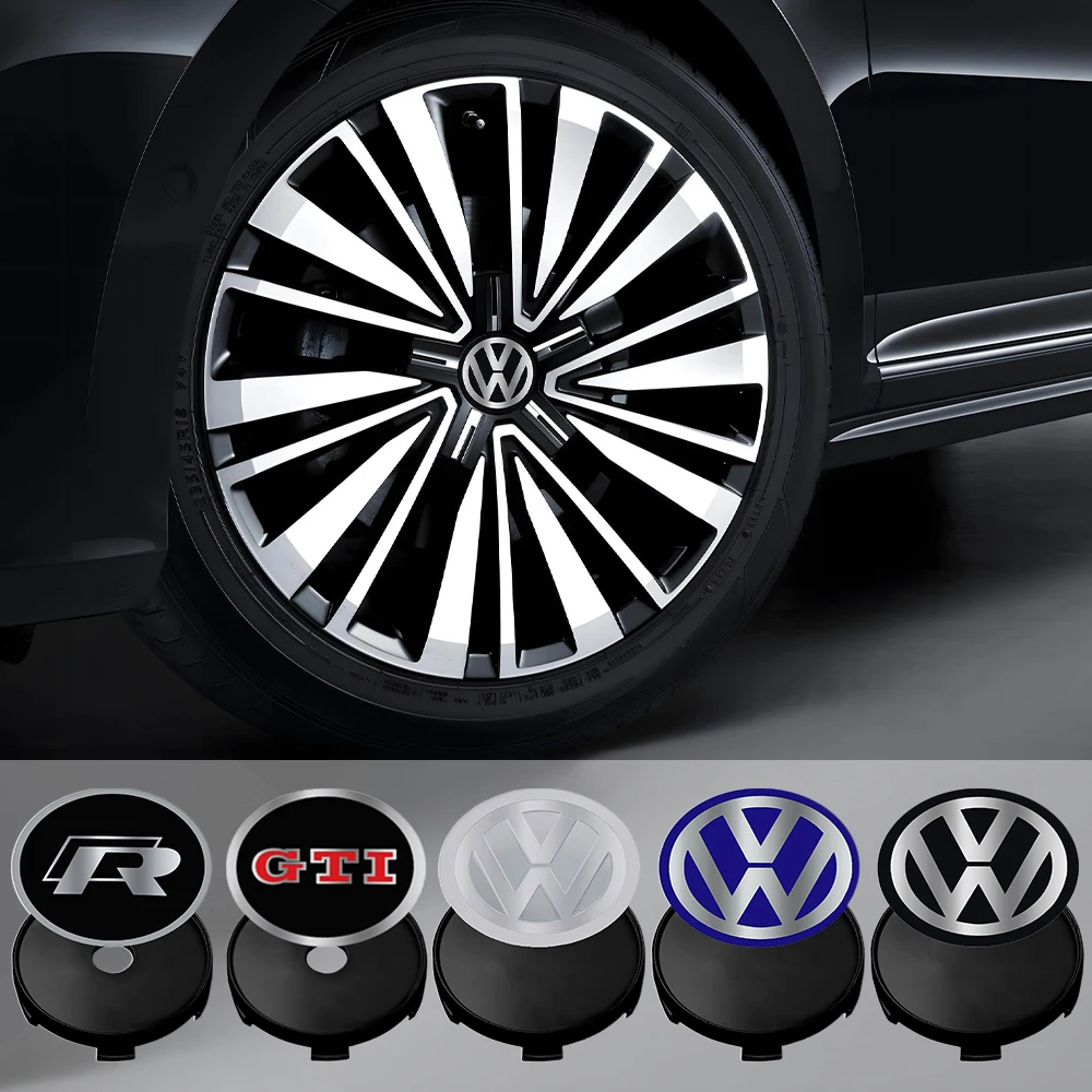 4 шт. 60/63/68 мм ABS Центральная втулка колеса автомобиля колпачки для Volkswagen VW GTI R Golf 7