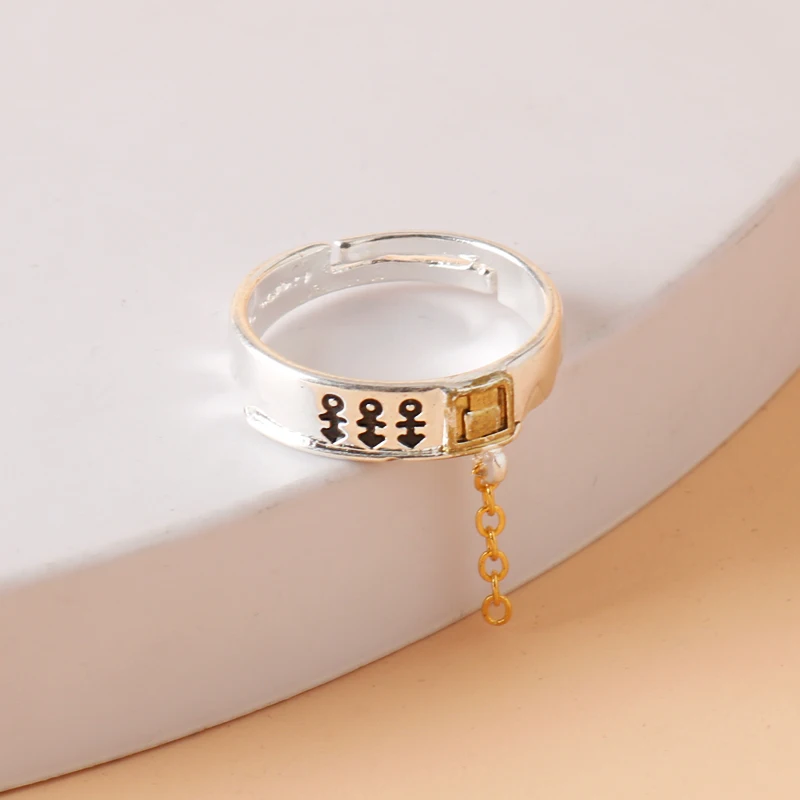 

Anime Kujo Jotaro Ring JoJo's Bizarre Adventure Cosplay Prop Anime Accessories Fashion Jewelry for Otaku Cosplay Xmas Gift