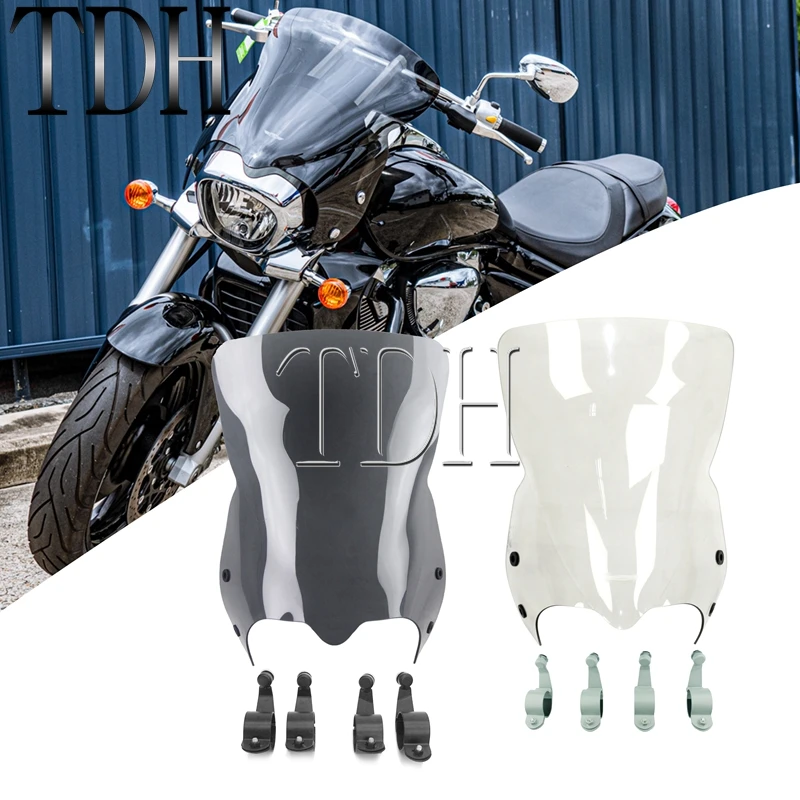 Ветрозащитный экран для мотоцикла, экран на лобовое стекло с монтажным кронштейном для Suzuki письменный стол M109R M50 M90 BOSS Limited 2006-2016