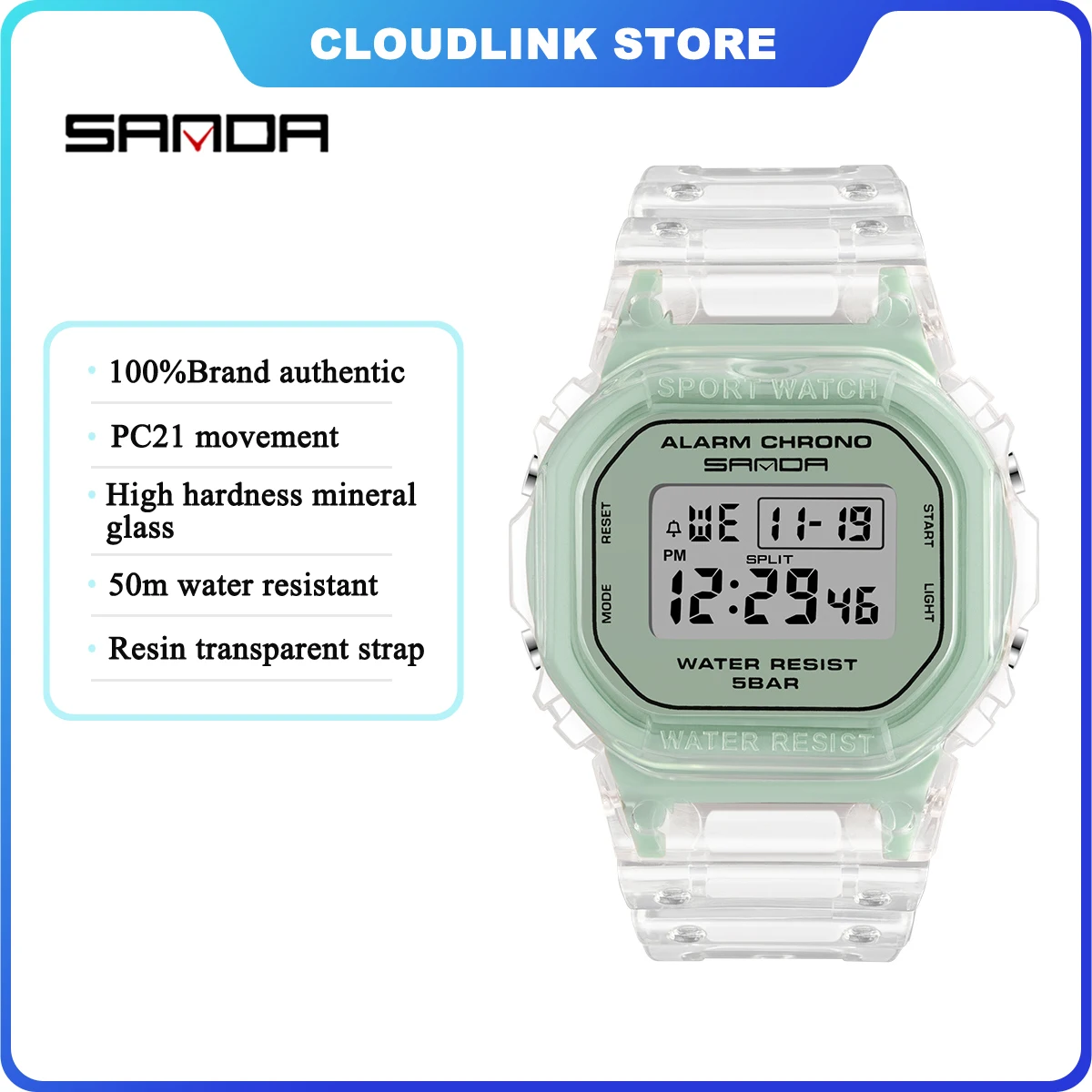 SANDA 2009 многофункциональные спортивные водонепроницаемые часы с календарем