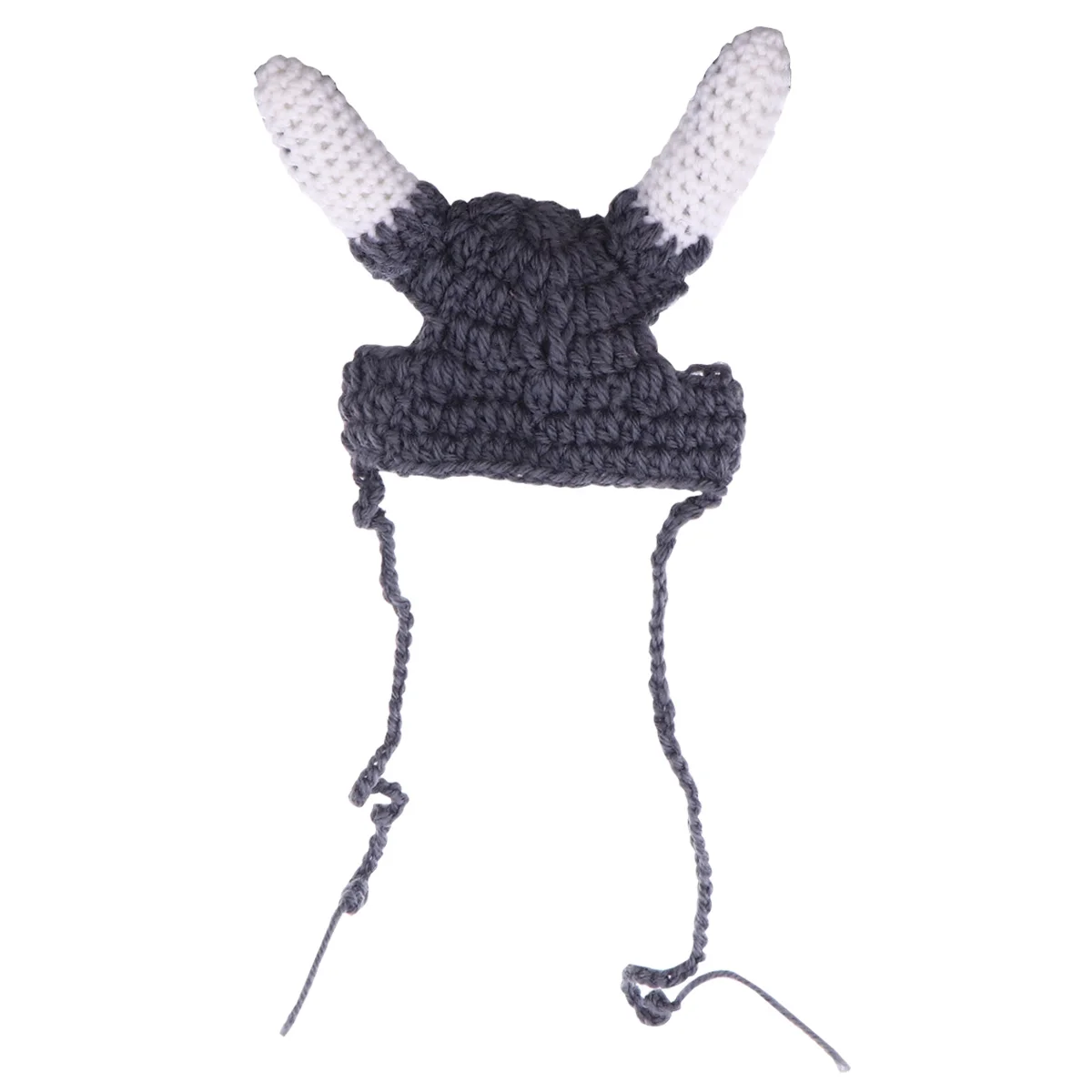 

1Pc Adorable Knitted Plush Cat Horn Hat Cat
