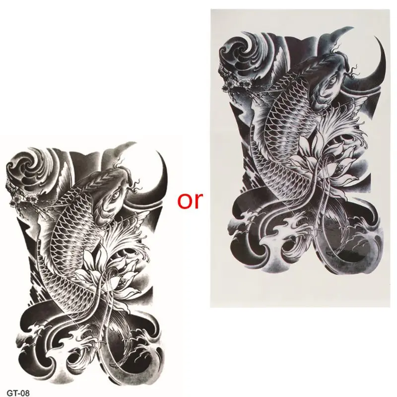 

Mens Removable Waterproof Temporary Tattoo Sticker Body Arm Shoulder Makeup Art