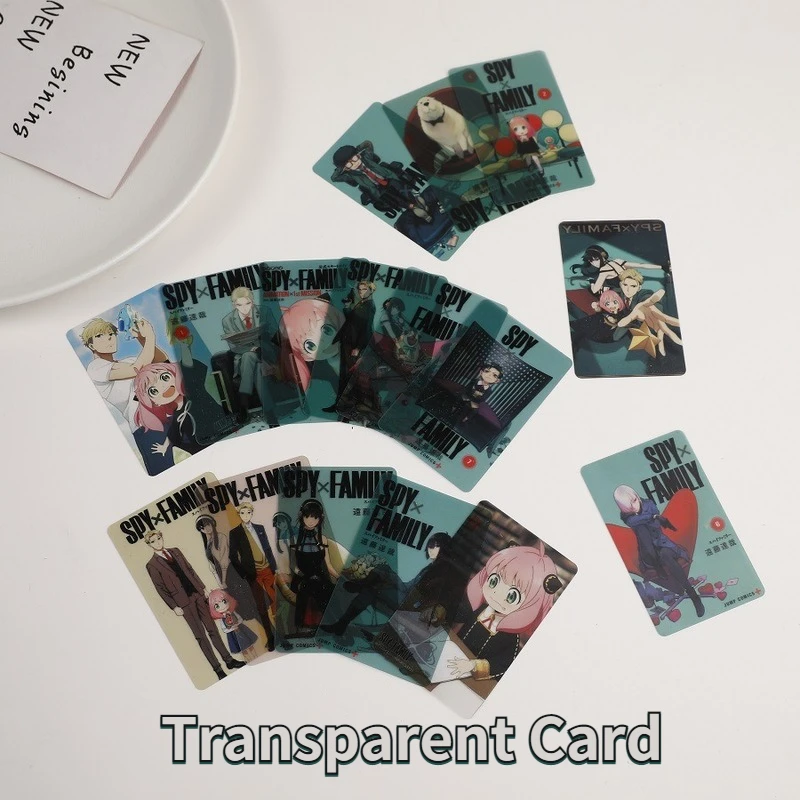

SPY×FAMILY A Set of 16 Transparent PVC Photo Cards Anya Forger Loid Forger Anime New Transparent Collection Card Gift Bookmark