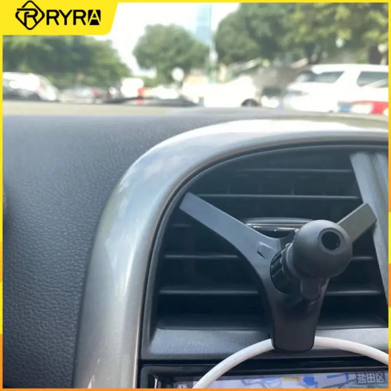 

RYRA Y-shaped bracket hook clamp air outlet mobile phone holder base round air conditioning port car holder clip accessories