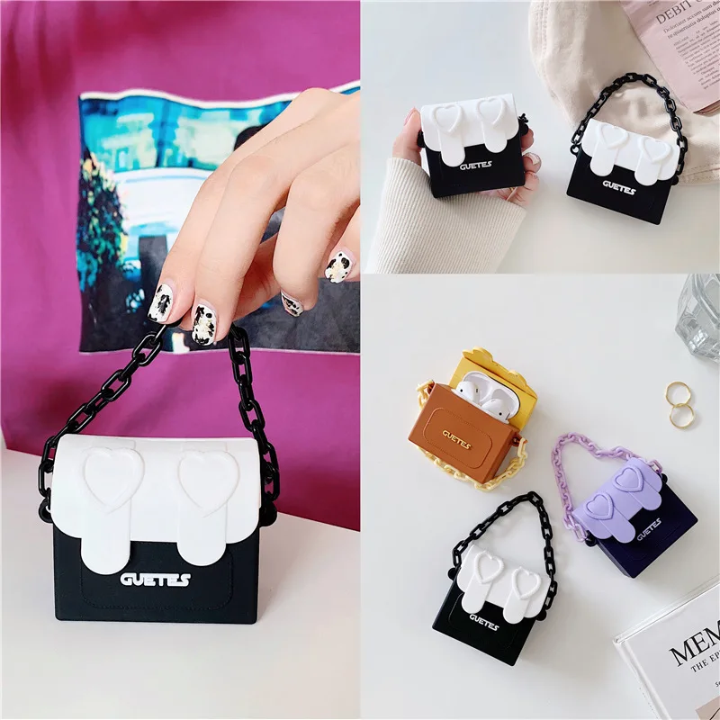 

Fashion Chains Bag Case for AirPods Pro2 Airpod Pro 1 2 3 Bluetooth Earbuds Charging Box Protective Earphone Case Cover