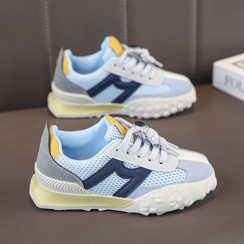 2023 Children's Sports Running Shoes Boys and Girls' Training Golf Shoes Children's Non-slip Golf Walking Shoes Size 22-36