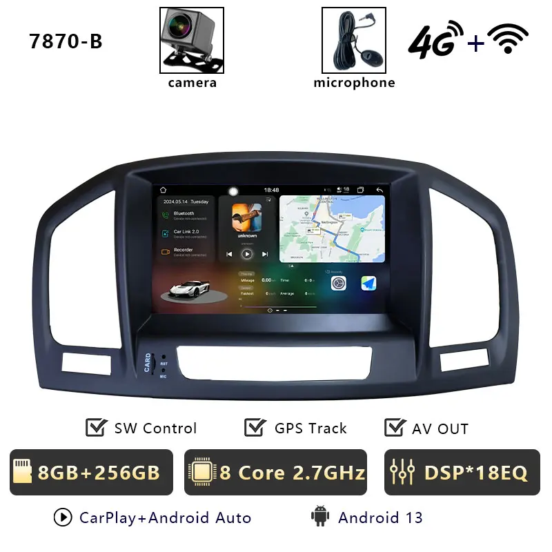 

Автомобильный радиоприемник CHSTEK Android 13 для Opel Insignia Buick Regal 2009 2010 2011 2012 2013, плеер Carplay, GPS-навигация, WIFI, 4G, стерео
