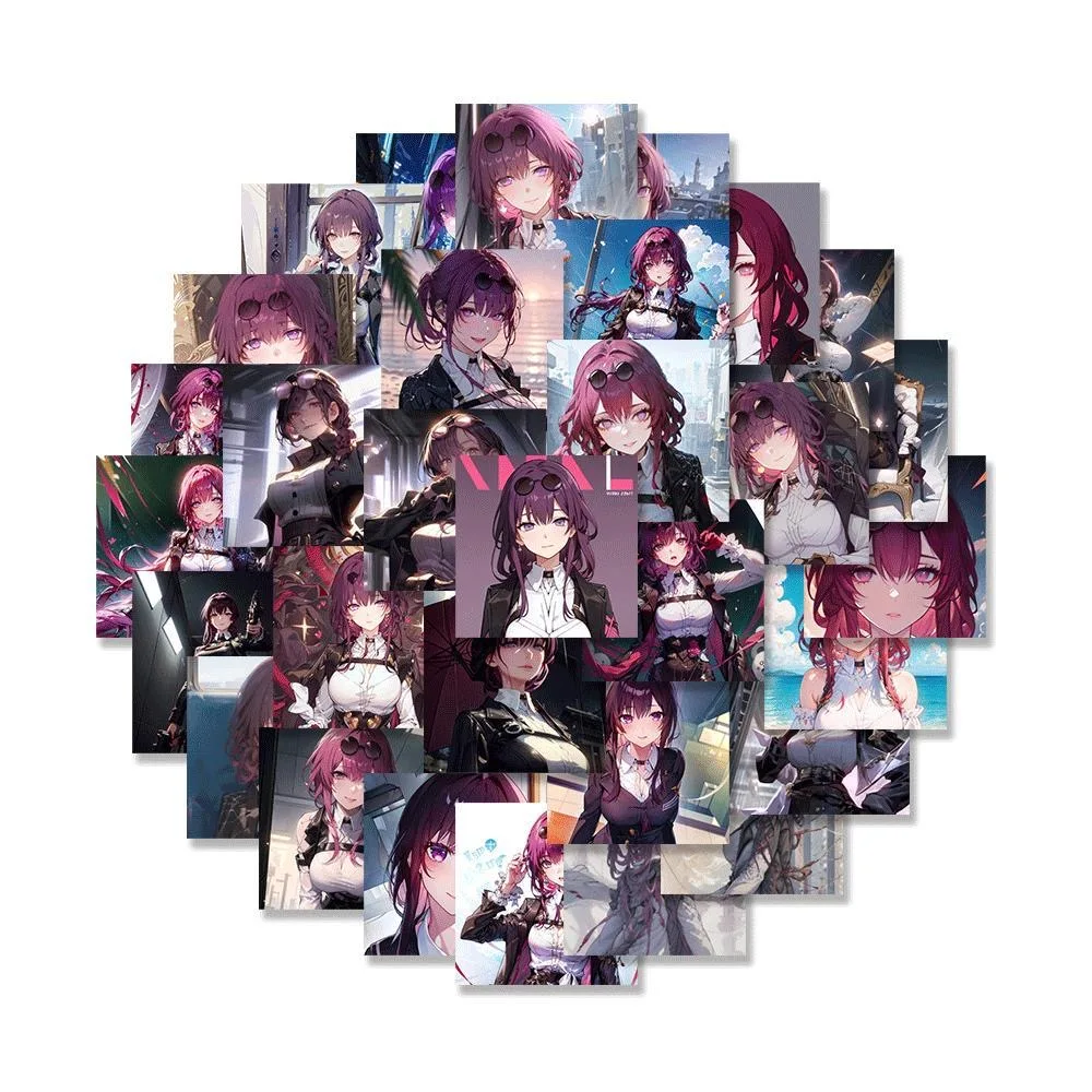 Sunsyea Honkai Star Rail Merch Наклейки с персонажами Kafka 63 шт. Коллекция аниме