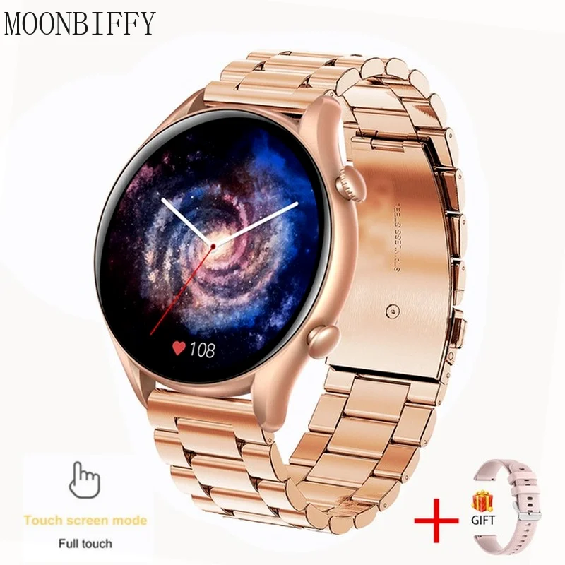 

Женские и мужские часы с сенсорным экраном 1,32 дюйма, фитнес-трекер с пульсометром, женские часы, Смарт-часы для звонков для Xiaomi Huawei