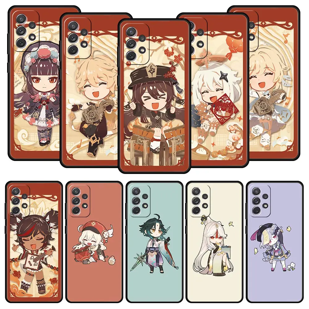 

Cute Genshin Impact For Samsung Galaxy A51 A71 A21S A12 A11 A31 A41 A01 A03s A52 A32 A22 A13 A14 A23 A33 A53 A73 5G Phone Case