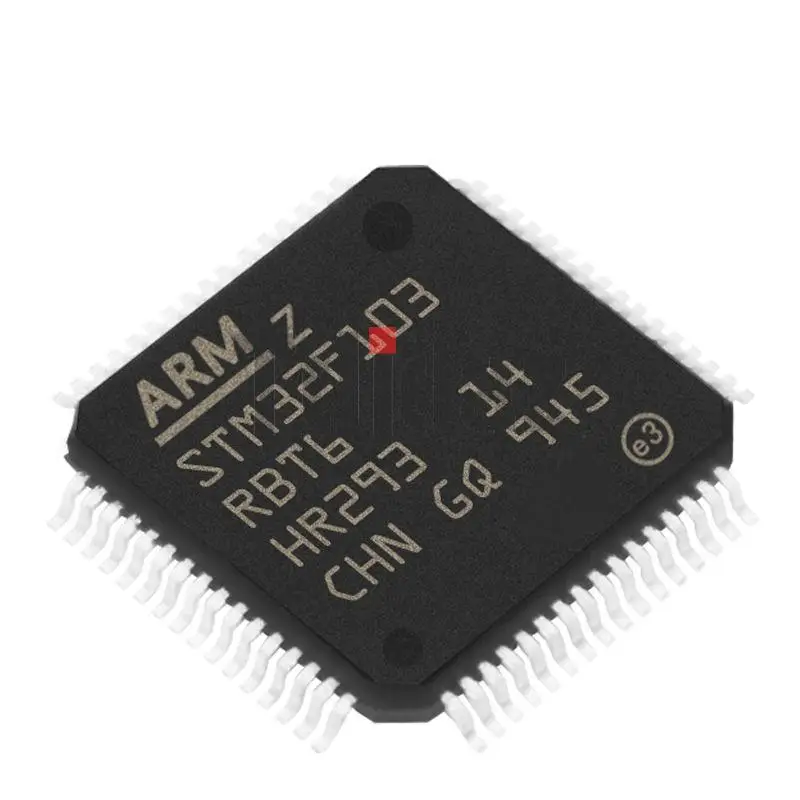Микроконтроллер STM32F103RBT6, m2, 32 бит, IC MCU STM32F STM32 STM LQFP64 чип, новый оригинальный