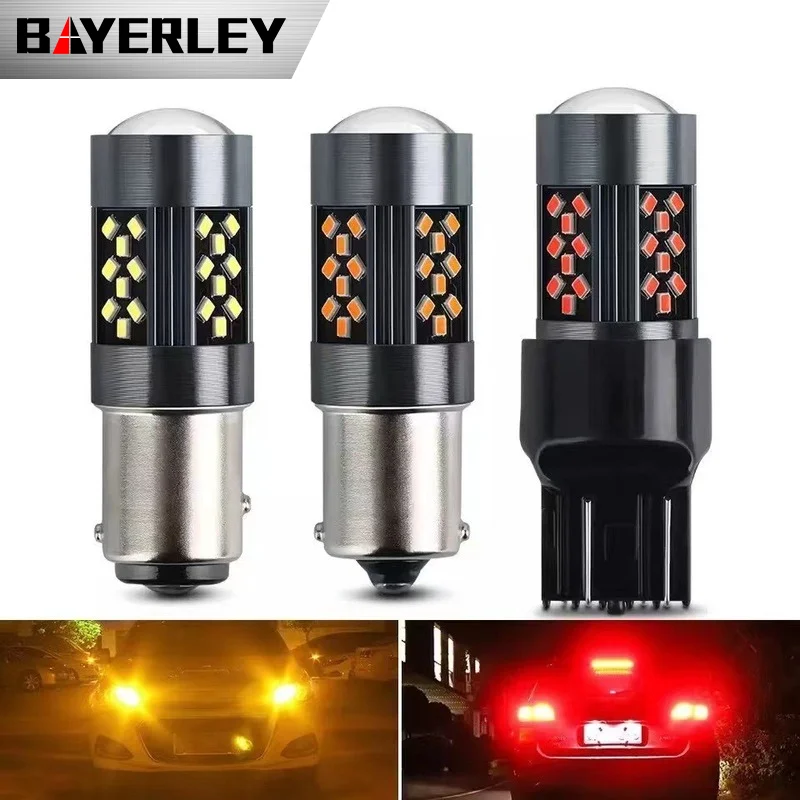 

Car LED Brake Light 1157 Reversing 1156 2016 42smd T20 Turn Signal Highlight Motorcycle Taillights 7740 7443 White Yellow Red