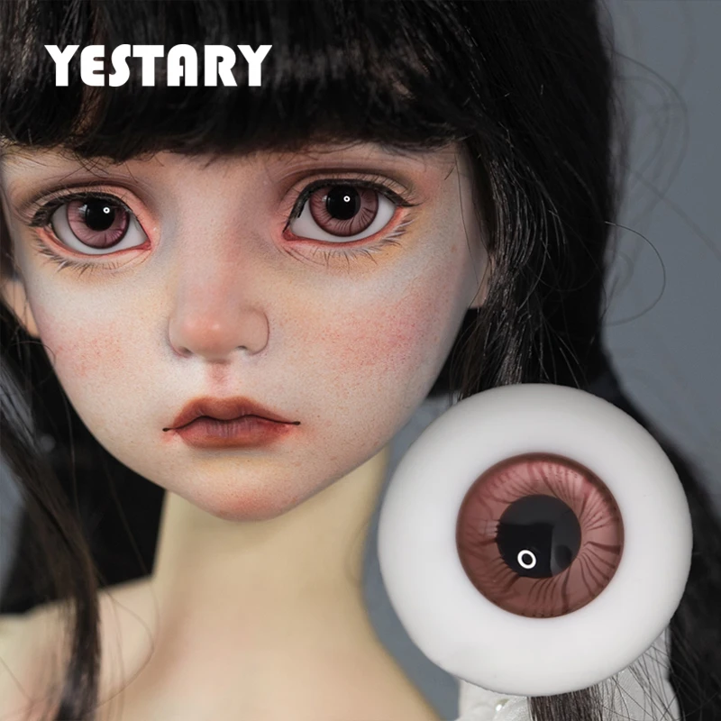 

YESTARY Eyes For Toys BJD Doll Accessorie Glass Eyes Fuchsia Iris 12MM 14MM 16MM DIY Handmade Fashion Eyeball Toy For Girl Gifts