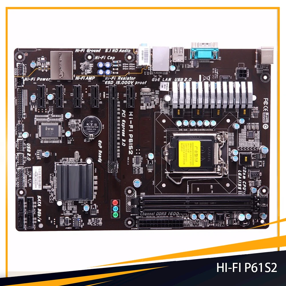 HI-FI P61S2 For Biostar H61 LGA 1155 DDR3 USB 2.0 ATX Motherboard High Quality Fast Ship