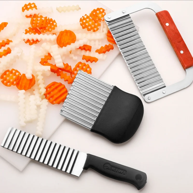 

Potato Knife Wave Cutter Shredder Multifunctional Vegetable and Fruit Cutting Tool French Fries Knife Potato Slicer Kitchen Tool