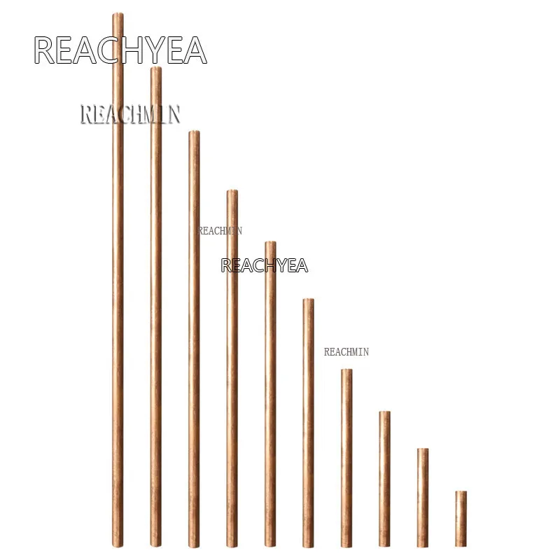 

Dia.10mm T2 Copper Round Bar Copper Rod Milling / Welding / Metalworking 600mm/500mm/400mm/300mm/250mm/200mm/150mm/100mm/50mm