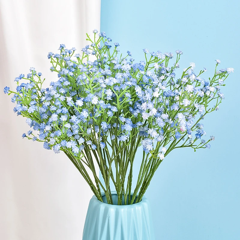 

10pcs Artificial Flowers Gypsophila Simulation Flowers Decorations For Home Living Room Table Plastic Flowers
