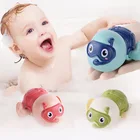 Детские Игрушки для ванны, милая мультяшная модель, Классическая Детская водная игрушка для плавания, черепаха, заводные на цепочке, Детские Пляжные Игрушки для ванны