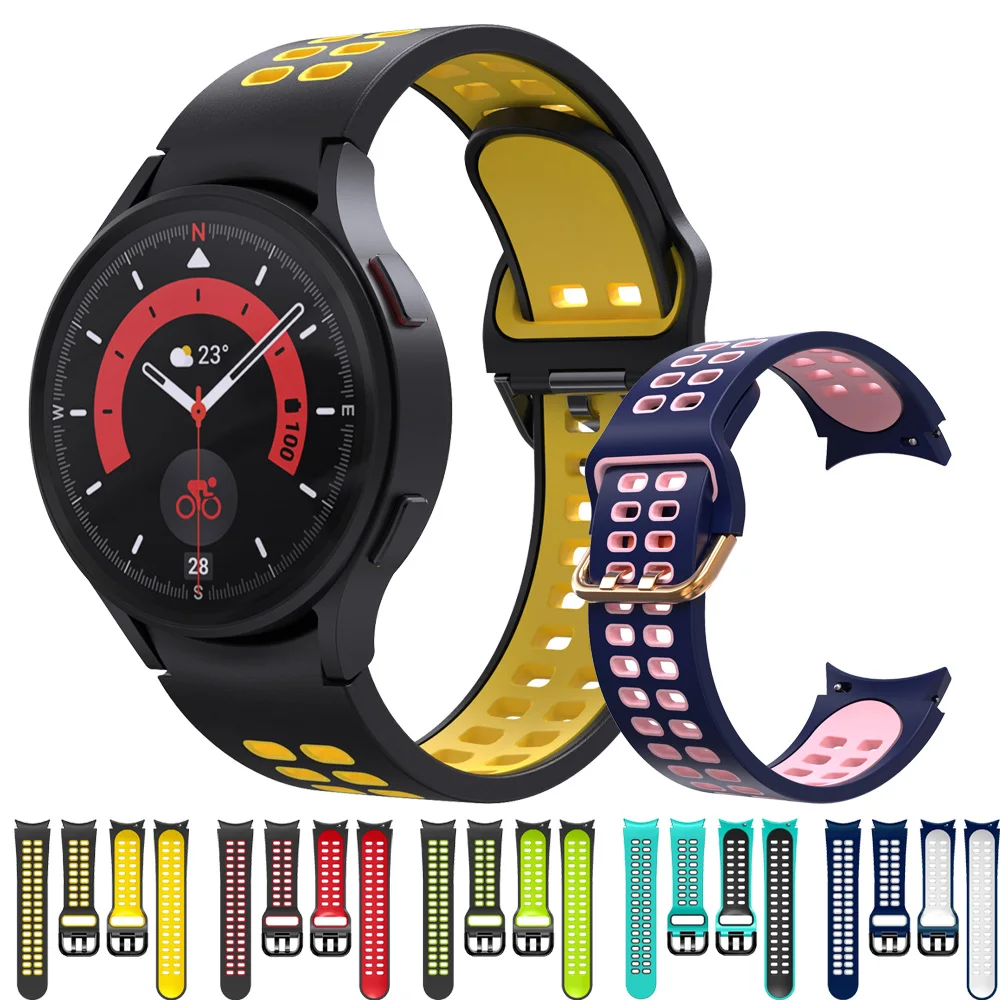 

20mm watch Band For Samsung Galaxy Watch 5 4 44mm 40mm smartwatch Silicone Sport Bracelet Galaxy Watch 4 classic 46mm 42mm Strap