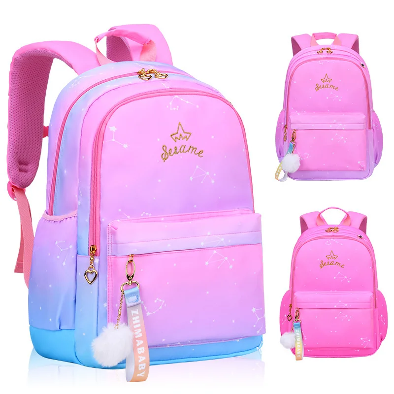 Детский Школьный рюкзак, для девочек, детский ортопедический рюкзак принцессы для начальной школы