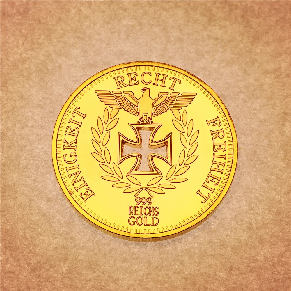 

Germany 1888 Gold Plated Coin Hollow-carved Design