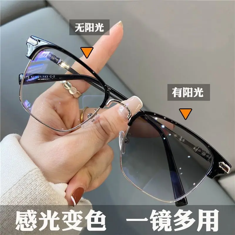 

Wang Non-Dyeing Photochromic Myopia Glasses Can Be Equipped with Degrees Student Polished Scoundrels Polytechnic Male Protection