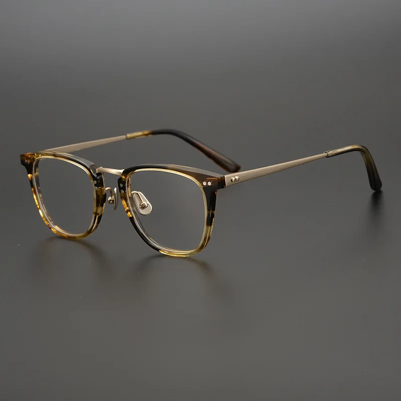 Origional Retro Eyeglasses Classical Japanese Vintage Brand High Quality Pure Titanium Square Glasses Frame for men and women