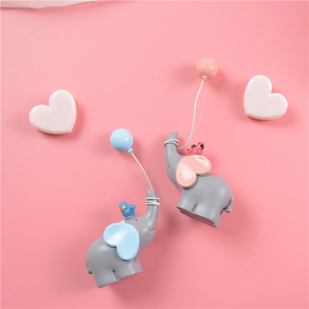 

Cake Birthday Decor Toppers Happy Elephant Table Animaldecorations Miniature Decorating Supplies Dessert Wedding Party