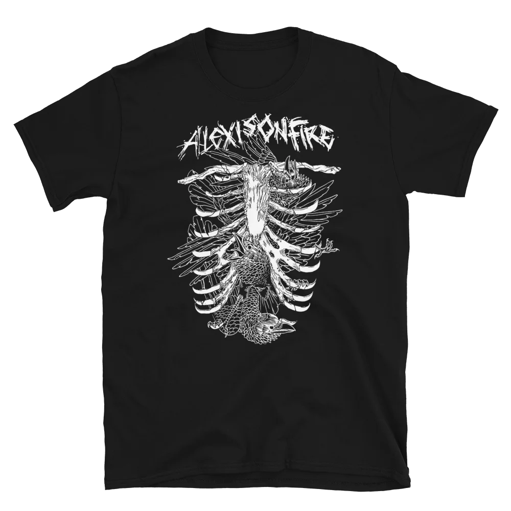 Футболка с надписью птицы в ленте