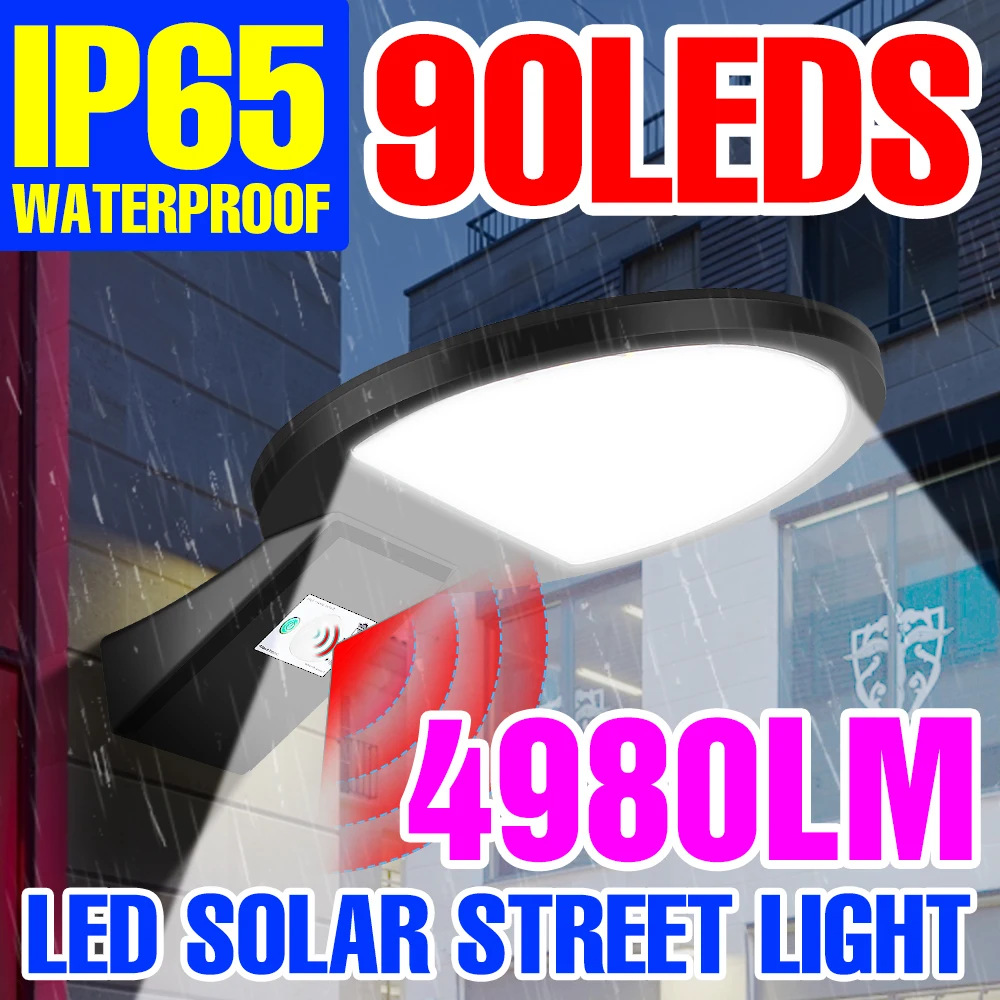 

Solar Lights Outdoor Spotlights IP65 Waterproof PIR Motion Sensor Solar Street Lamp For Garden Decoration Outdoor Floodlights